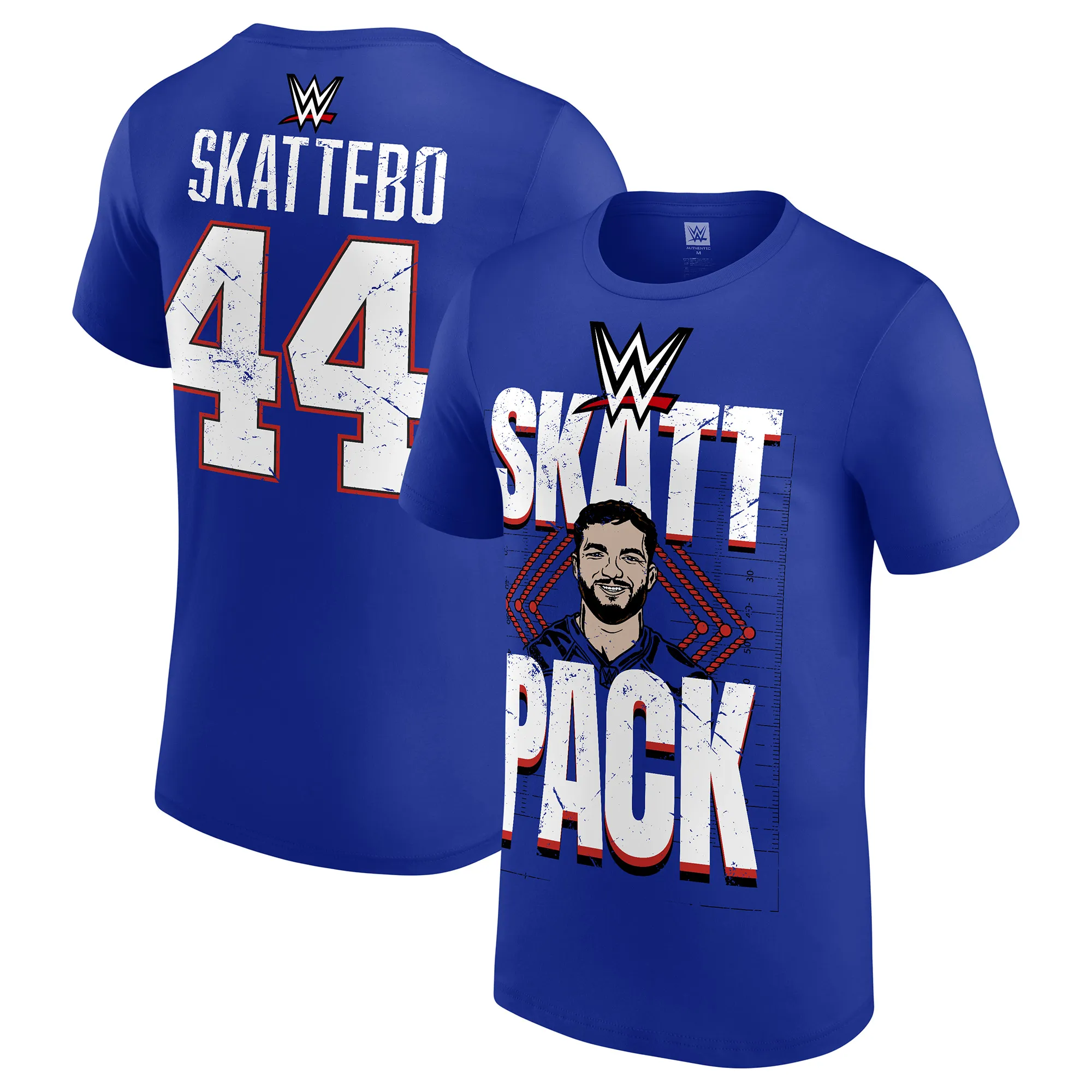 Men's Blue WWE x Cam Skattebo T-Shirt sold by WWE