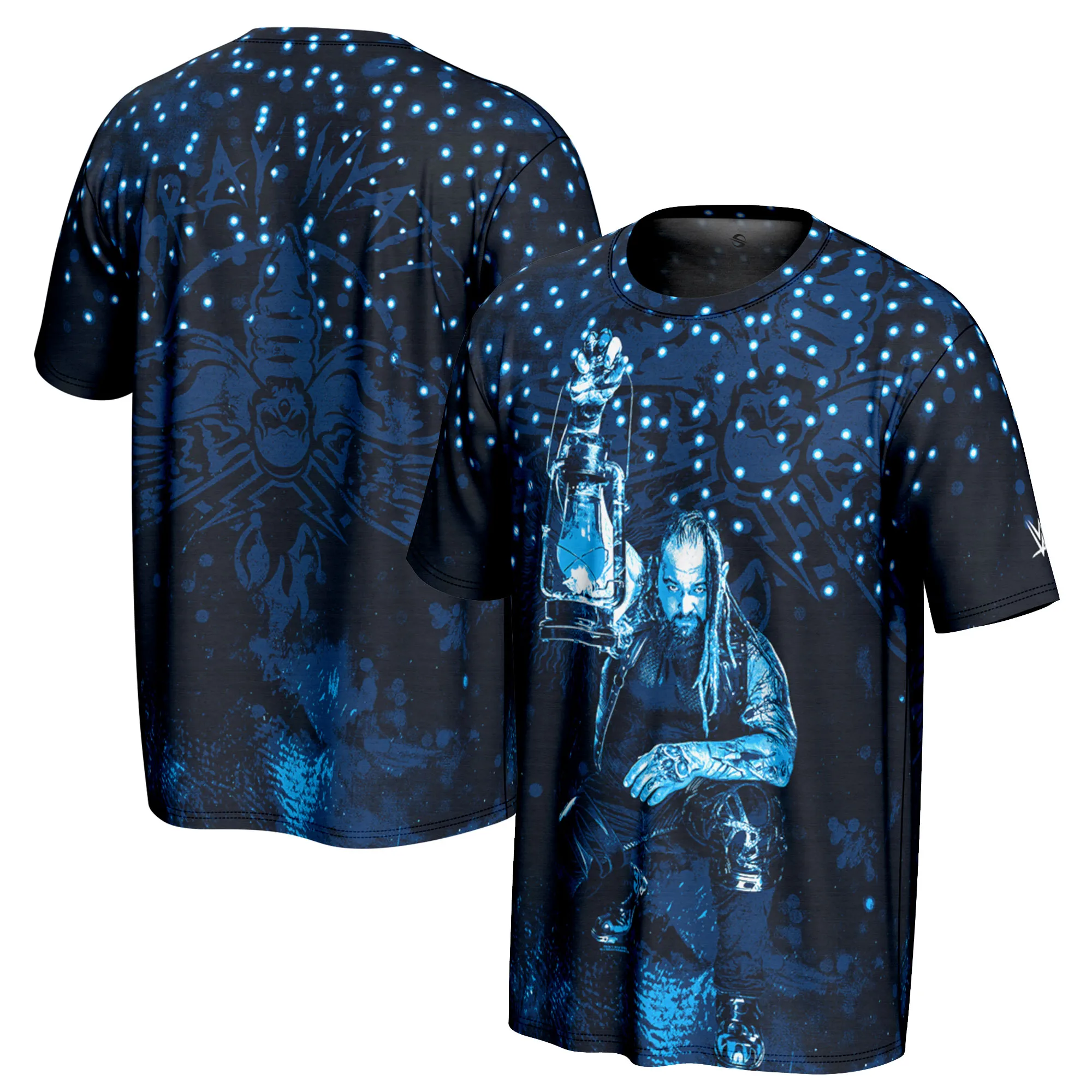 Men's ProSphere Blue Bray Wyatt Fireflies T-Shirt sold by WWE