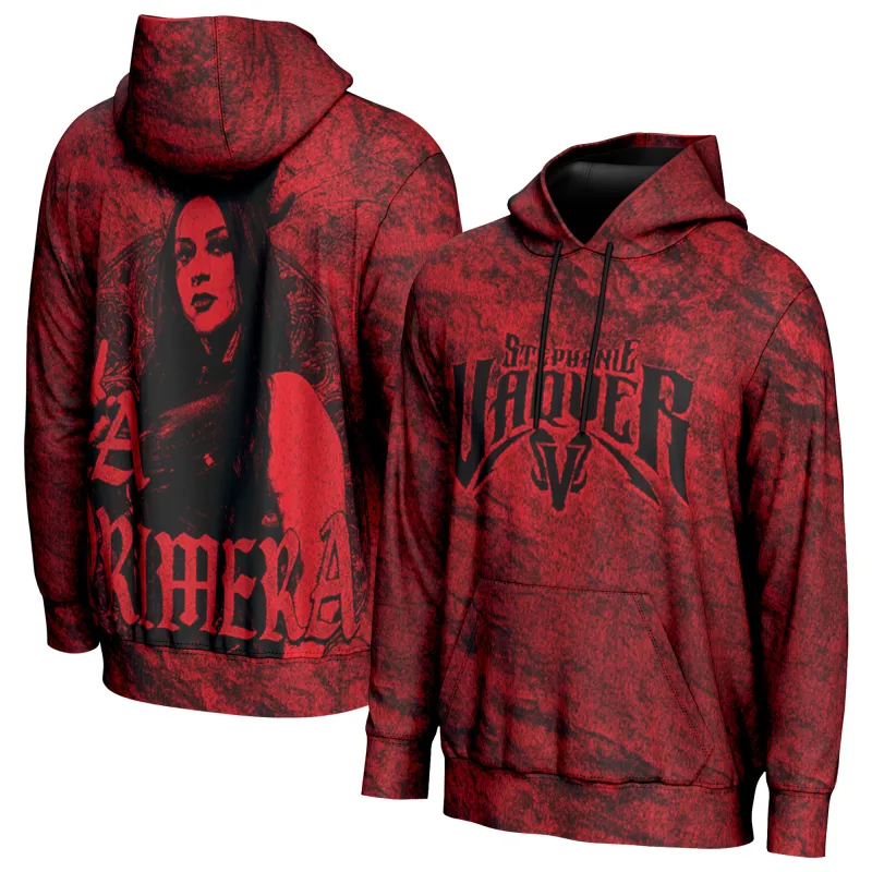 Men's ProSphere Red Stephanie Vaquer La Primera Hoodie sold by WWE