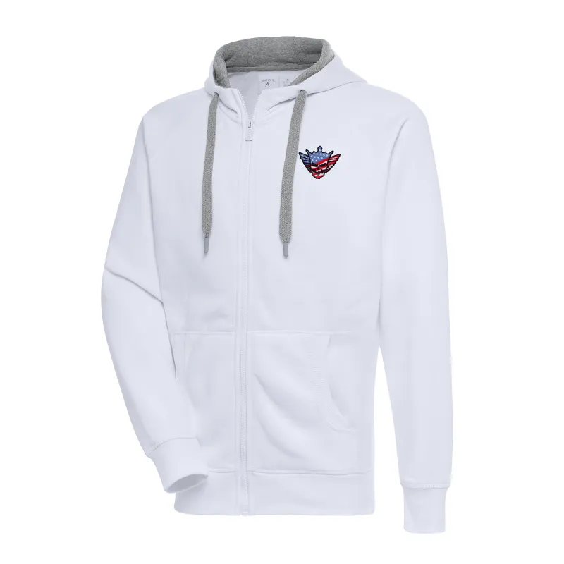 Men's Antigua White Cody Rhodes Victory Full-Zip Hoodie sold by WWE