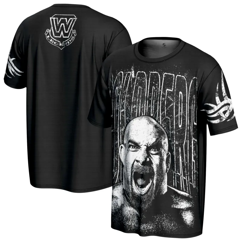 Men's ProSphere  Black Goldberg Graphic T-Shirt sold by WWE