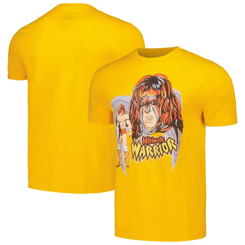 Men's Ripple Junction Gold The Ultimate Warrior Illustrated T-Shirt sold by WWE