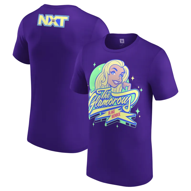 Men's Purple Blake Monroe The Glamorous Purple T-Shirt sold by WWE