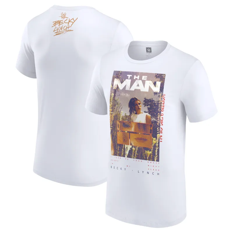 Men's White Becky Lynch I'm No One's Shadow T-Shirt sold by WWE