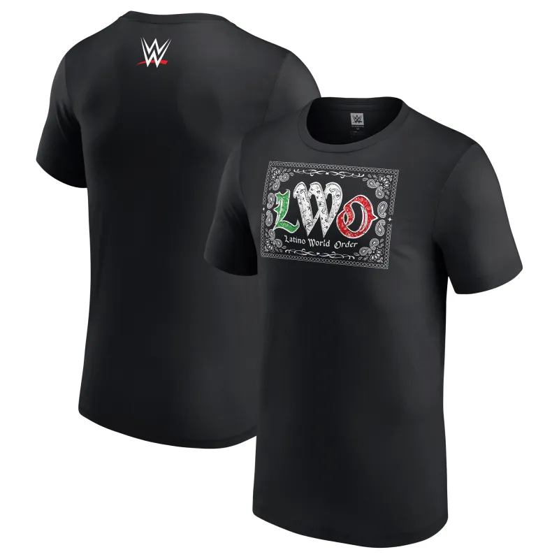 Men's Black LWO Bandana T-Shirt sold by WWE