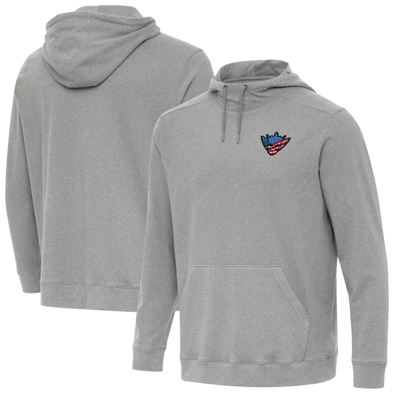 Men's Antigua Heather Gray Cody Rhodes Cloud Hoodie sold by WWE