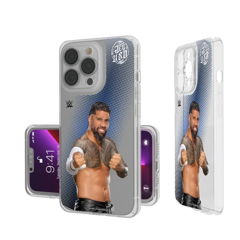 Keyscaper Jey Uso WWE Yeet Blues Superstar iPhone Clear Case sold by WWE