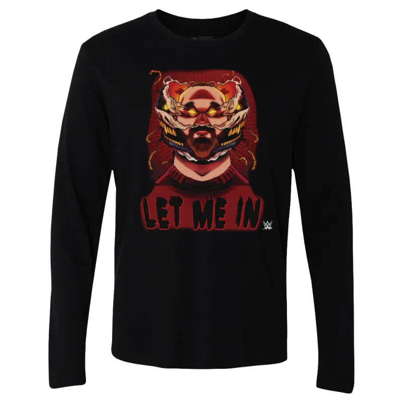 Men's 500 Level Black Bray Wyatt Let Me In Long Sleeve T-Shirt made by 500 Level