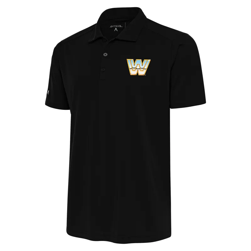 Men's Antigua  Black WWE Tribute Polo sold by WWE