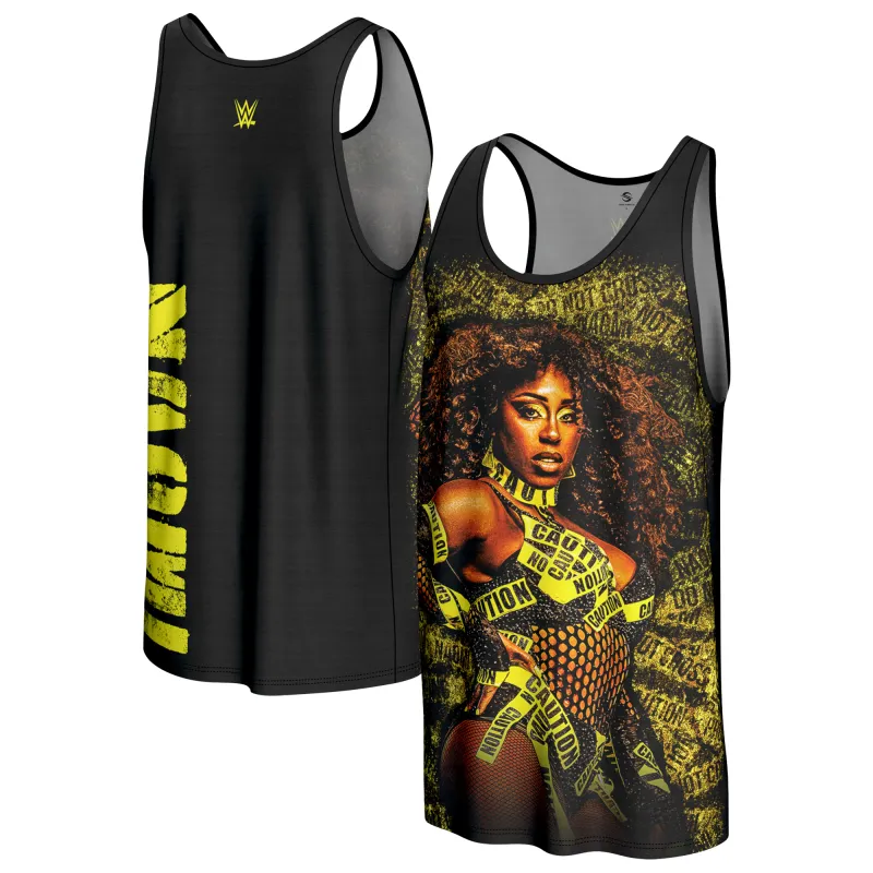 Men's ProSphere  Black Naomi Graphic Tank Top sold by WWE