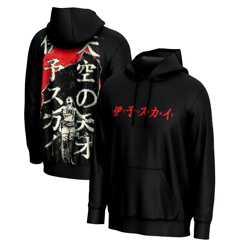 Men's ProSphere Black IYO SKY Japanese Pullover Hoodie made by WWE