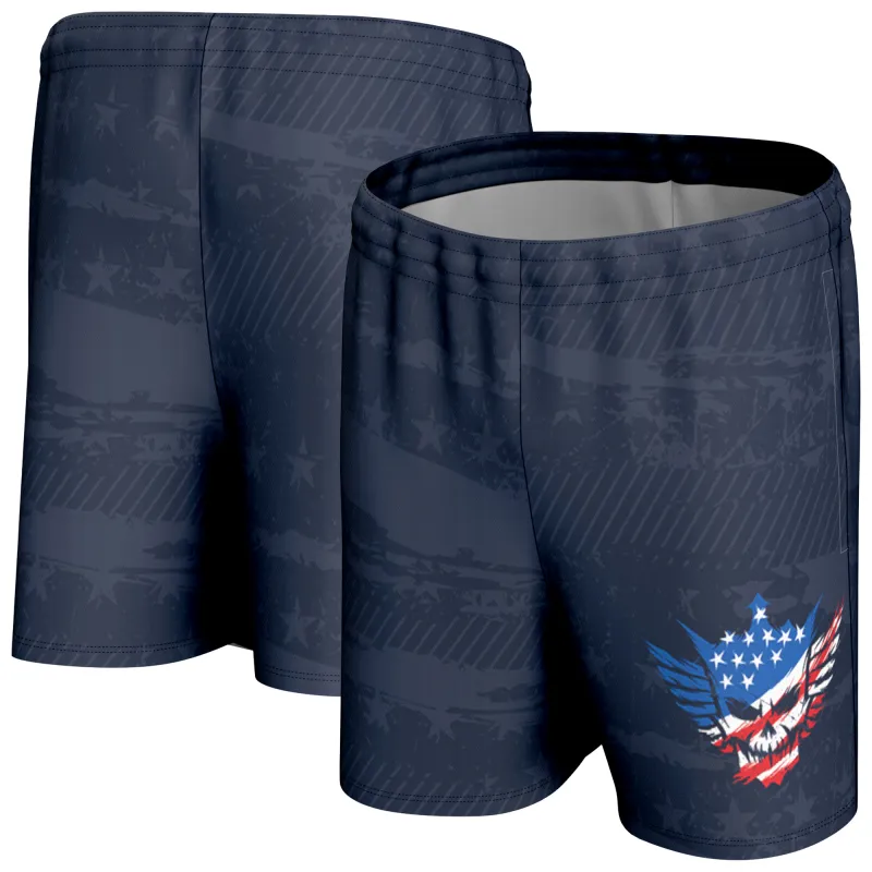 Men's ProSphere Navy Cody Rhodes Americana Shorts made by WWE