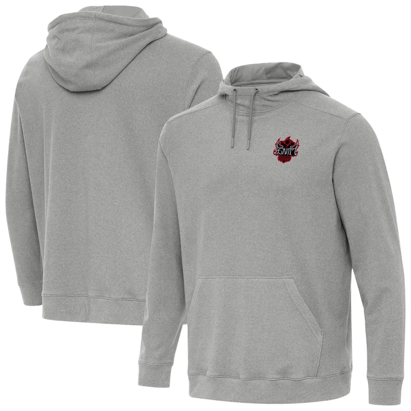 Men's Antigua Heather Gray Penta Cloud Hoodie sold by WWE