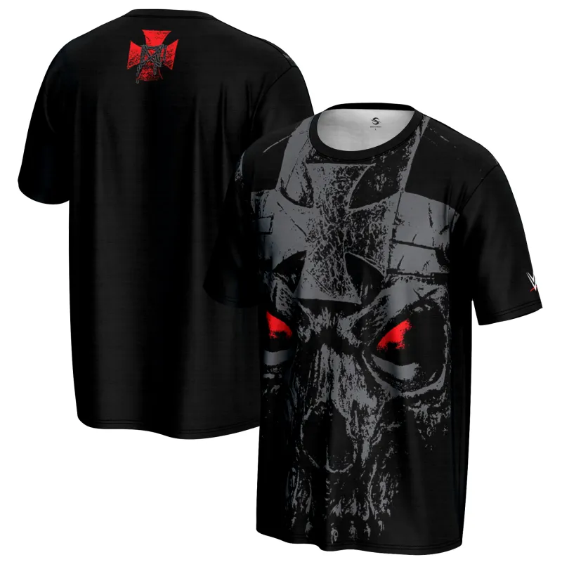 Men's ProSphere Black Triple H Skull King Eyes T-Shirt sold by WWE