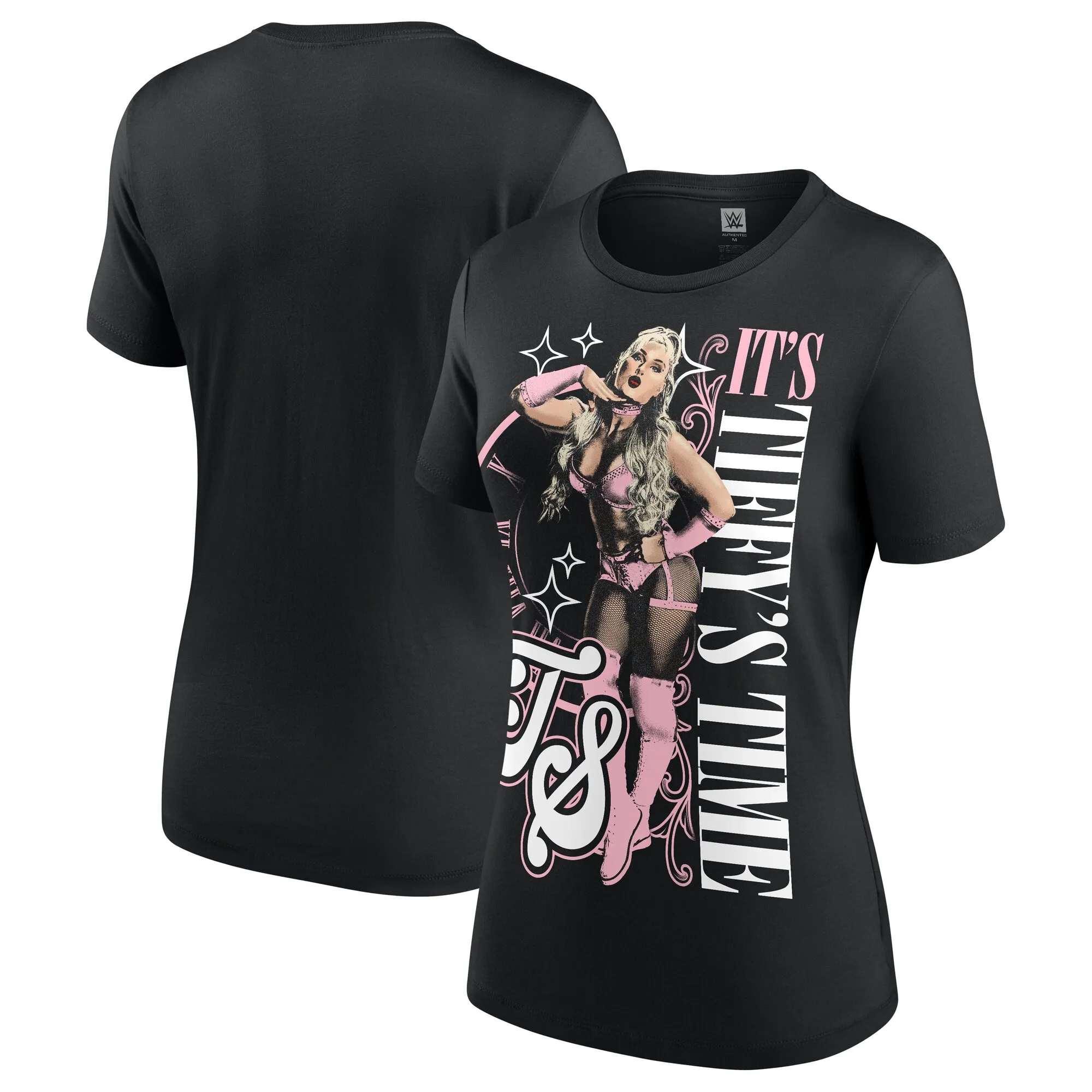 Women's Black Tiffany Stratton It's Tiffy Time T-Shirt sold by WWE