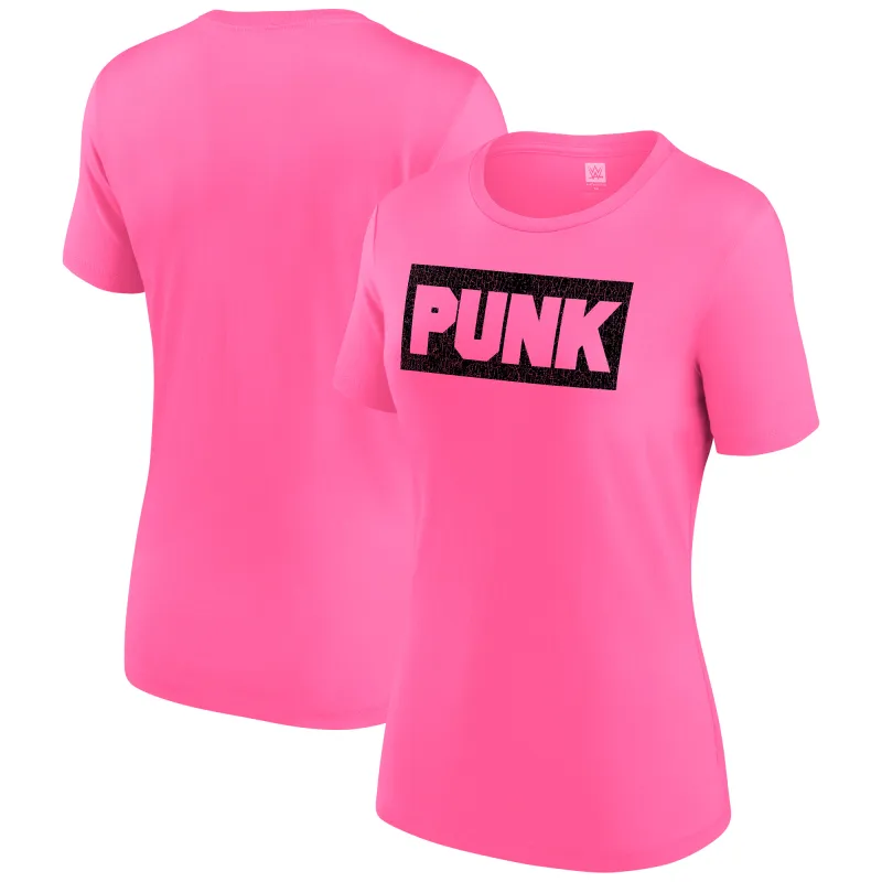 Women's Pink CM Punk T-Shirt sold by WWE