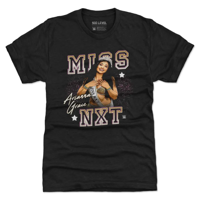 Men's 500 Level  Heather Black Arianna Grace Miss NXT Premium Tri-Blend T-Shirt sold by WWE