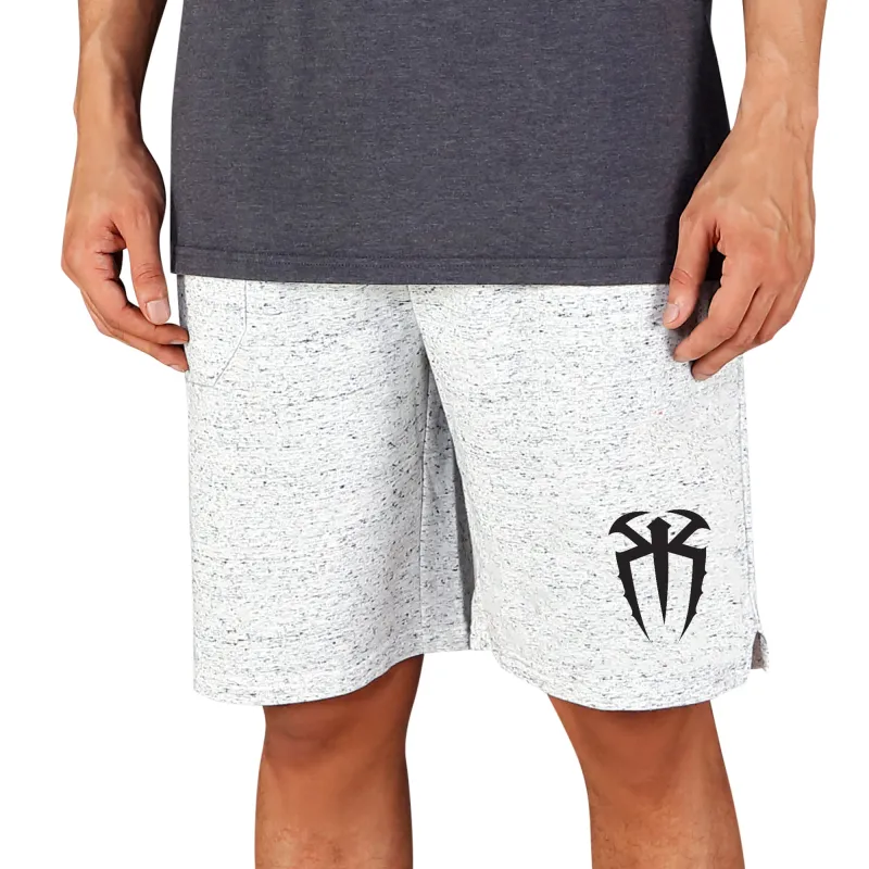Men's Concepts Sport  White/Charcoal Roman Reigns Throttle Knit Jam Shorts sold by WWE