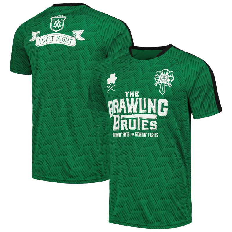 Men's Green The Brawling Brutes Soccer Jersey sold by WWE
