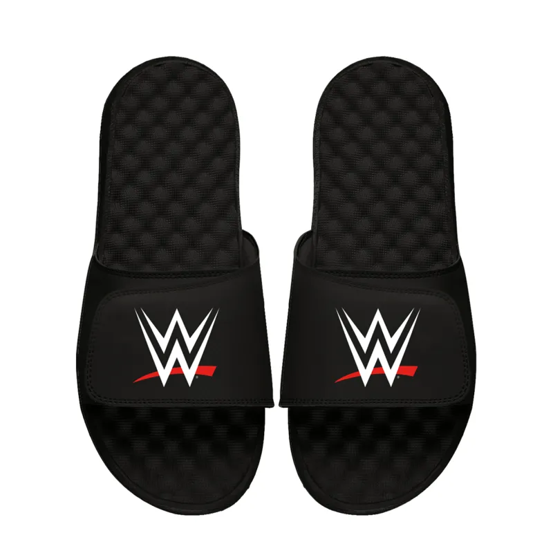 Unisex ISlide Black WWE Logo Slide Sandals sold by WWE