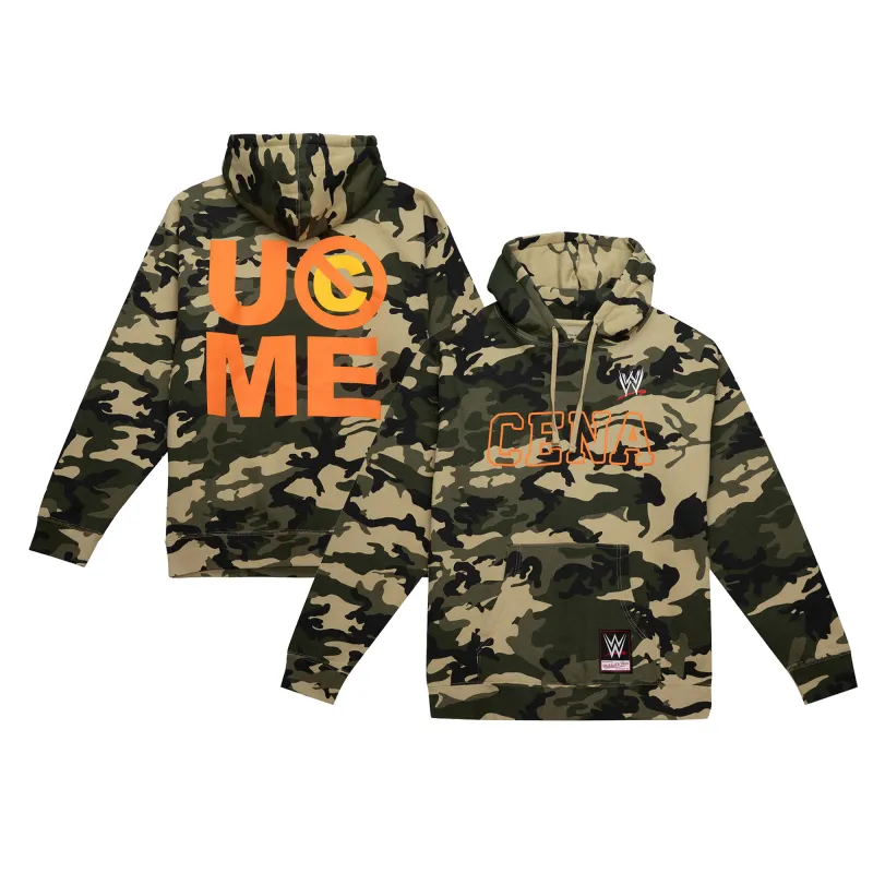 Men's Mitchell & Ness Camo John Cena Pullover Hoodie made by Mitchell & Ness