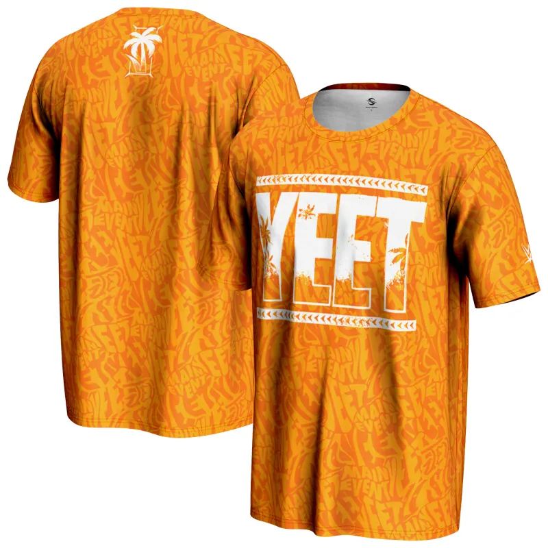 Men's ProSphere Orange Jey Uso Yeet Camo T-Shirt sold by WWE