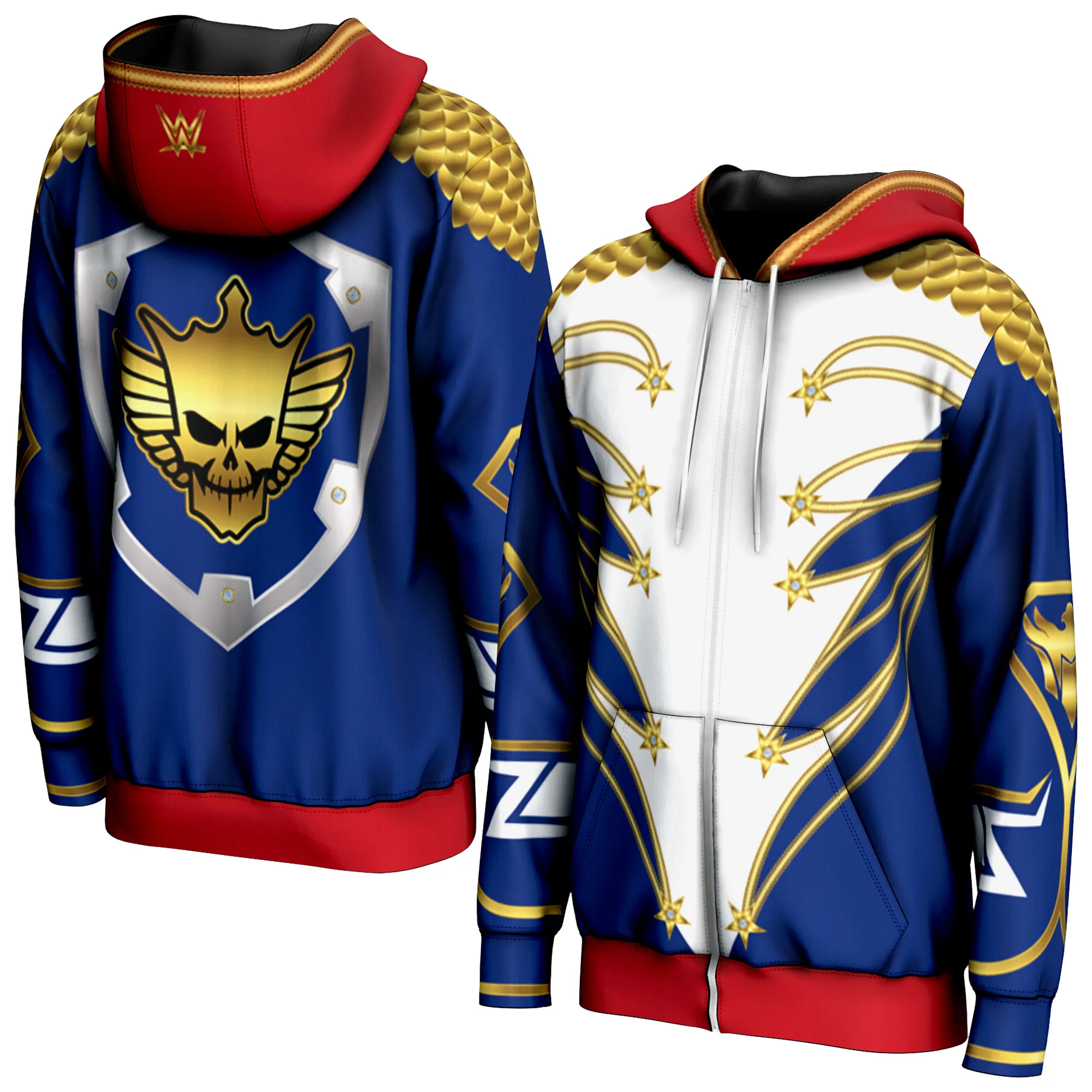 Men's ProSphere Blue Cody Rhodes WrestleMania 40 Entrance Full-Zip Jacket sold by WWE