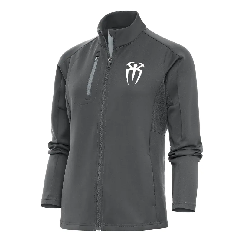 Women's Antigua Charcoal/Silver Roman Reigns Generation Full-Zip Jacket made by Antigua