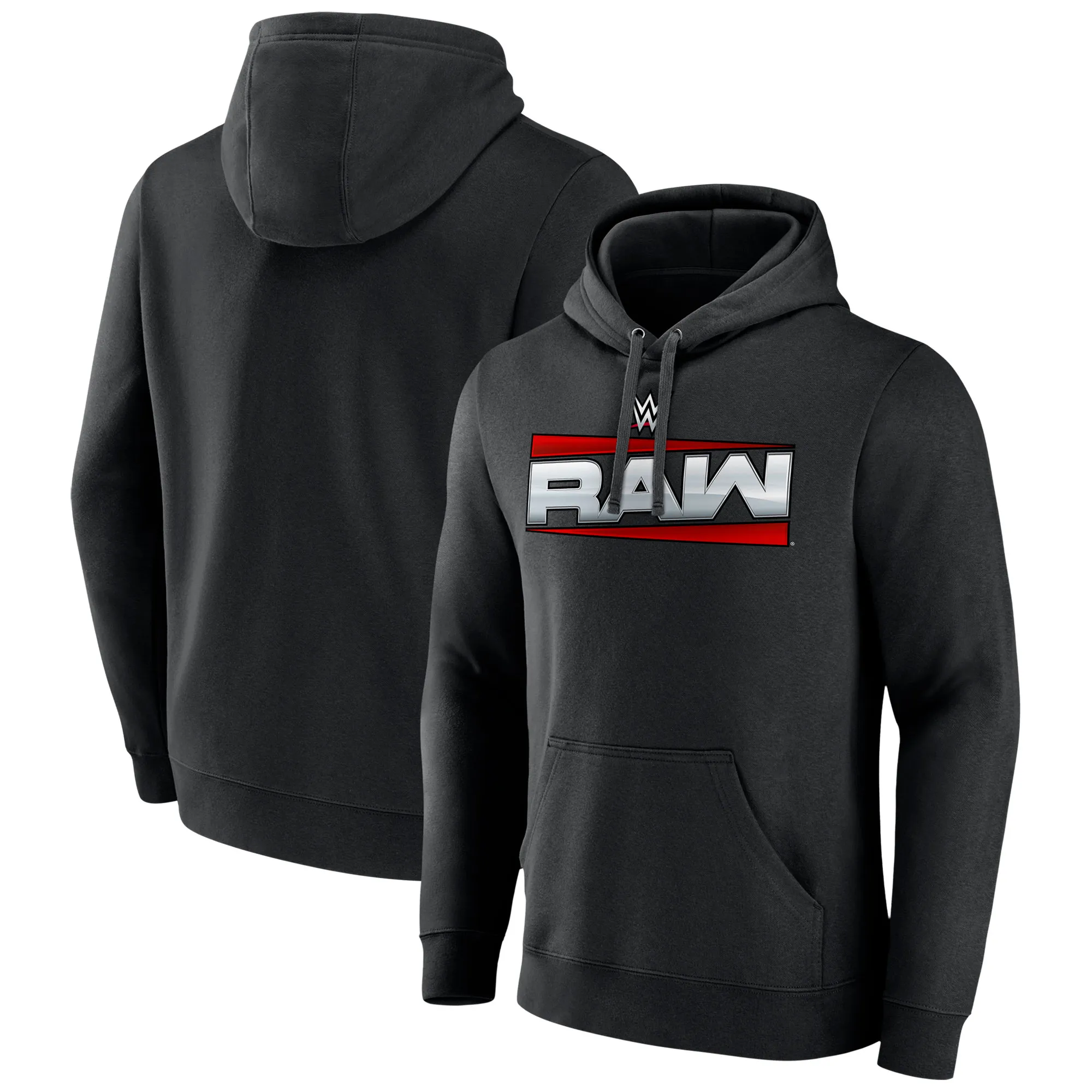 Men's Black RAW Logo 2025 Pullover Hoodie sold by WWE
