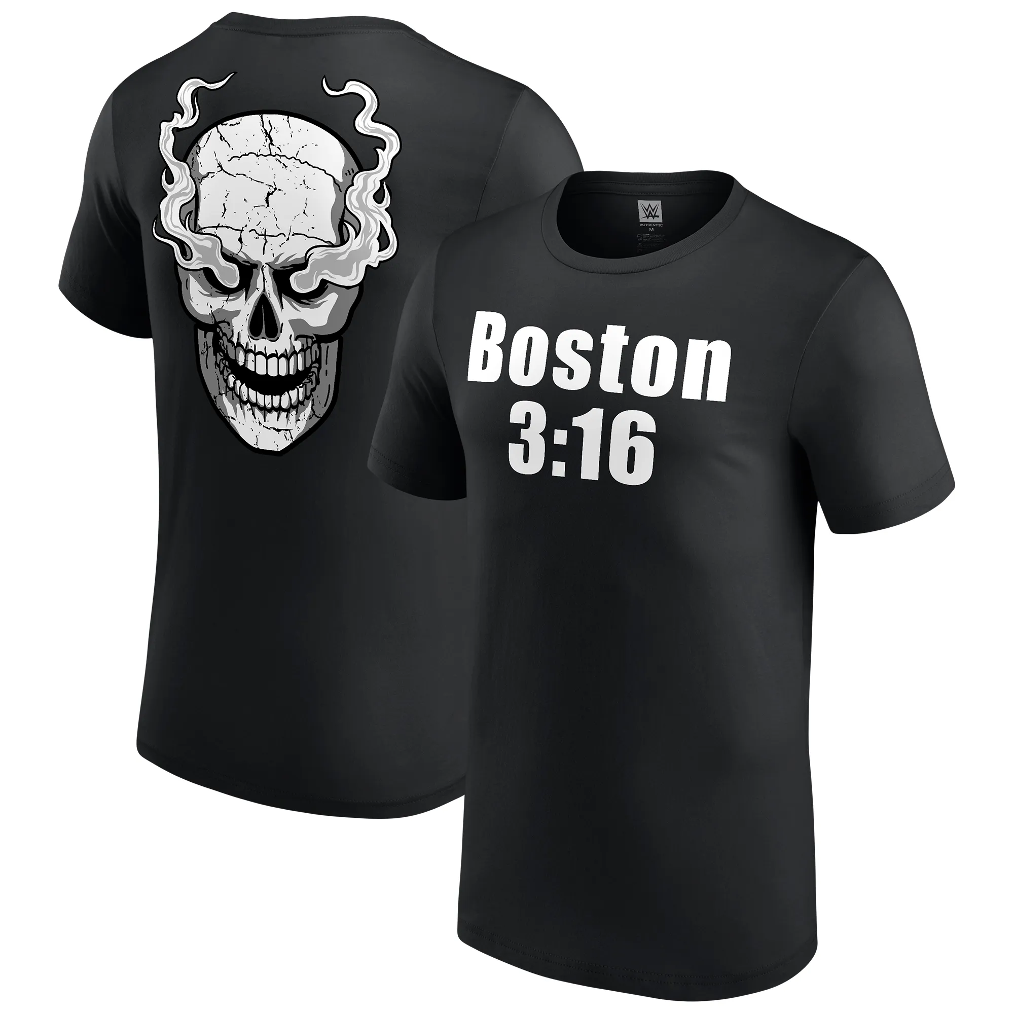 Men's Black "Stone Cold" Steve Austin Boston 3:16 T-Shirt sold by WWE
