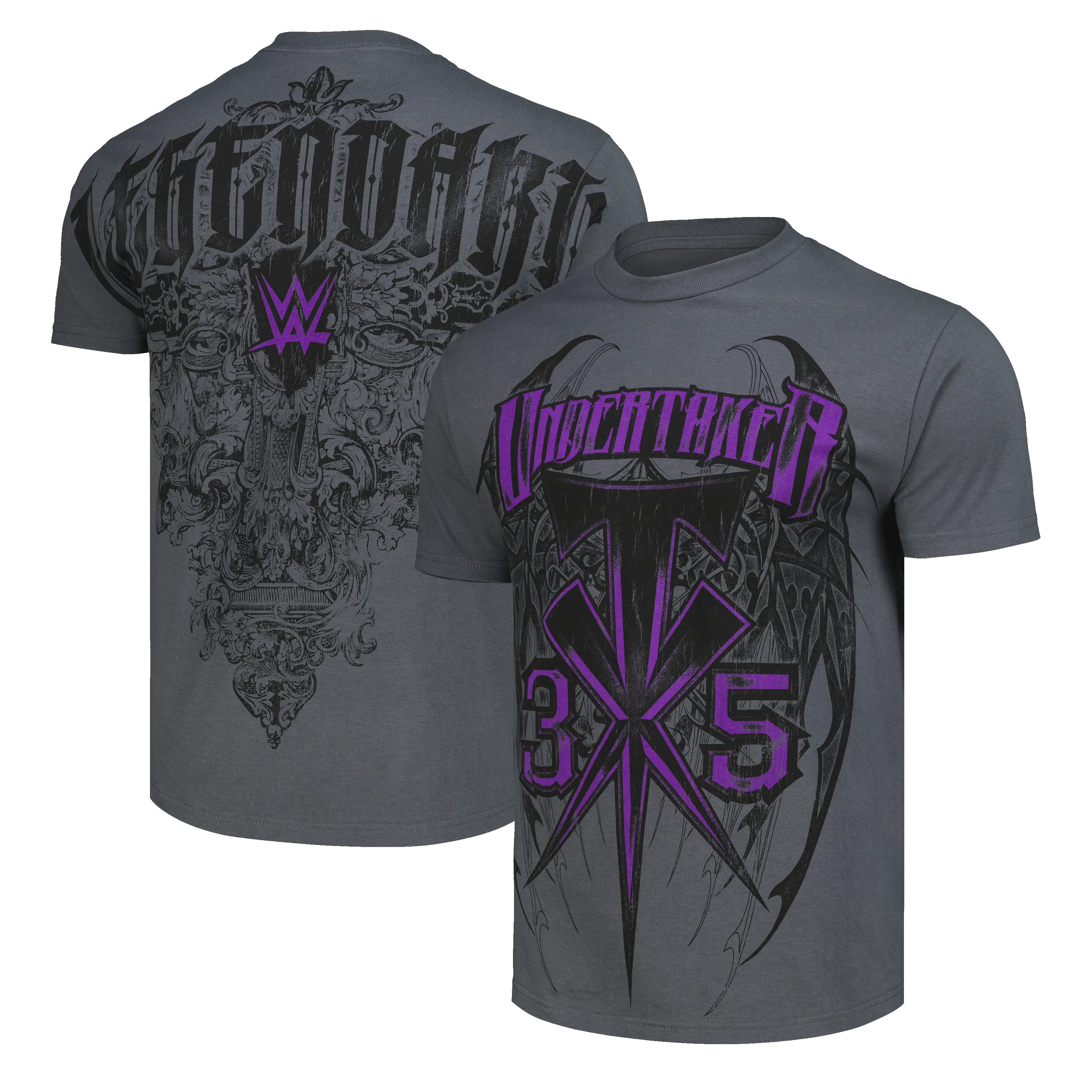 Men's Charcoal The Undertaker 35th Anniversary Legendary T-Shirt sold by WWE