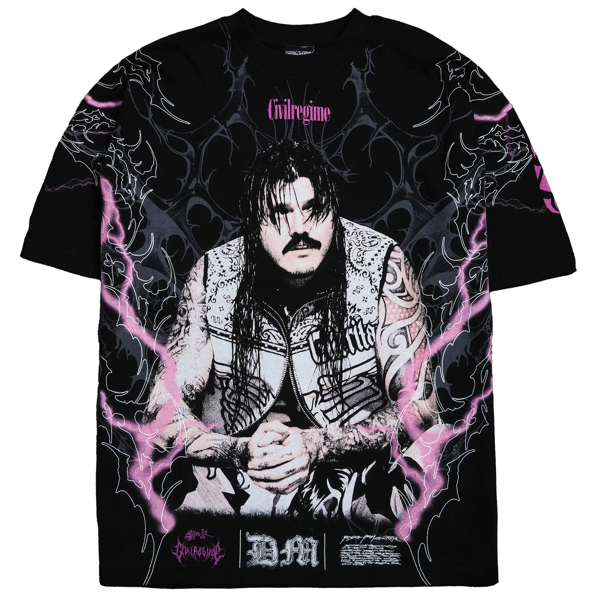 Men's Black Dominik Mysterio Civil Regime Boxy T-Shirt sold by WWE