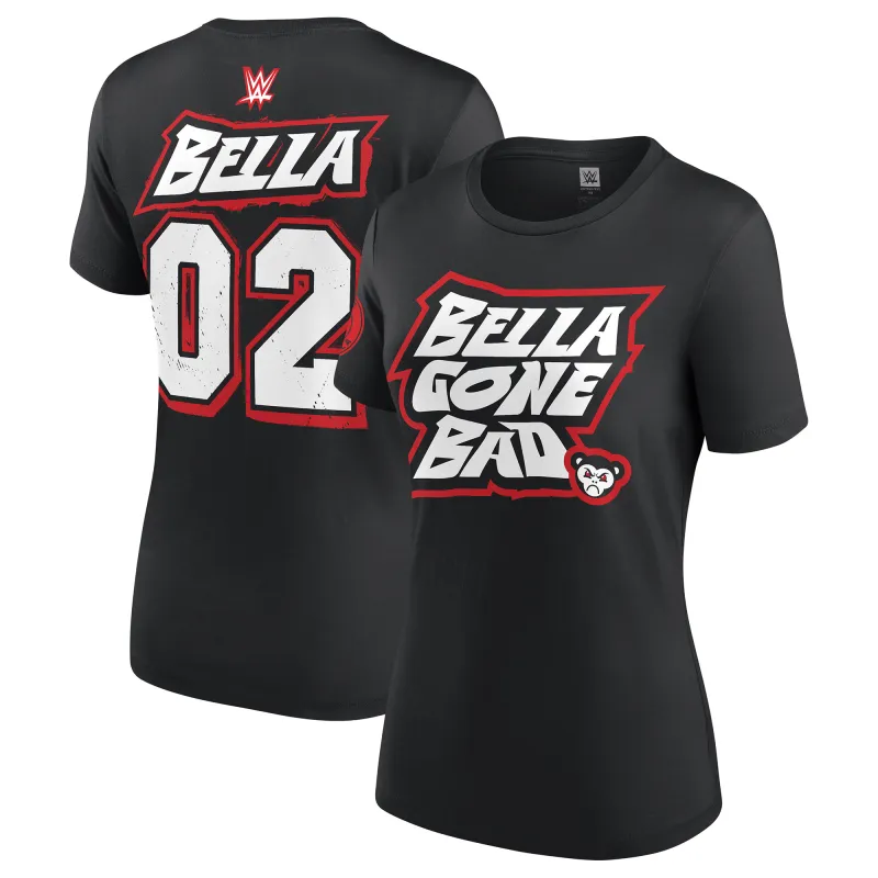 Women's Black Nikki Bella Bella Gone Bad T-Shirt sold by WWE