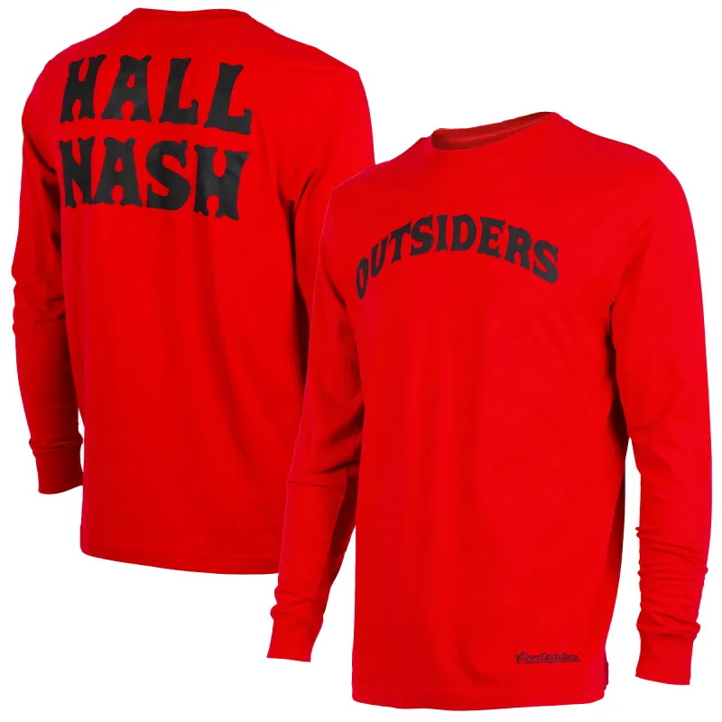 Men's Contenders Clothing Red The Outsiders Logo Long Sleeve T-Shirt sold by WWE