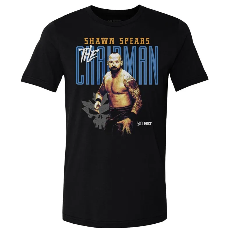 Men's 500 Level Black Shawn Spears Poster T-Shirt made by 500 Level