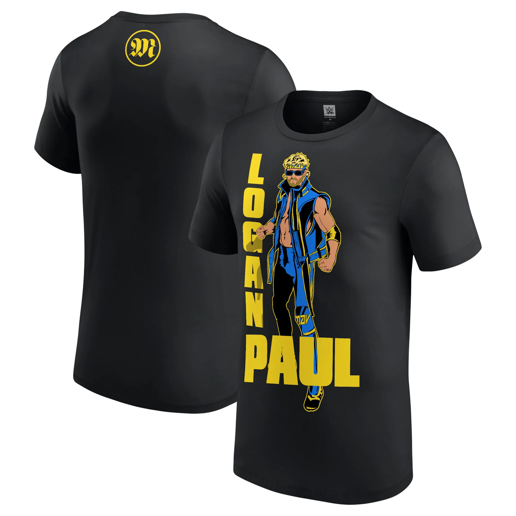 Men's Black Logan Paul Pose T-Shirt sold by WWE