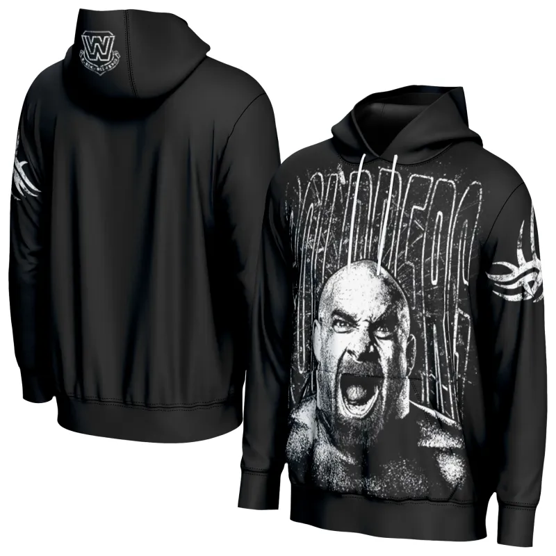 Men's ProSphere  Black Goldberg Legends Graphic Pullover Hoodie sold by WWE