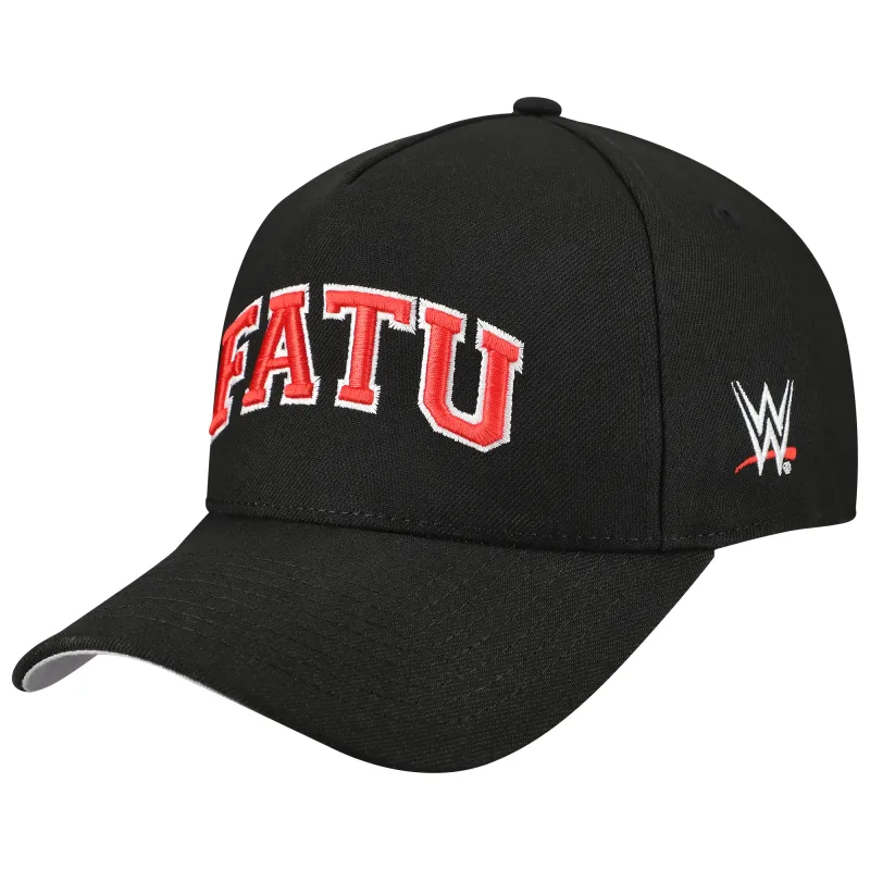 Men's Black Jacob Fatu Arched Wordmark Embroidered Foam Adjustable Hat made by Legacy