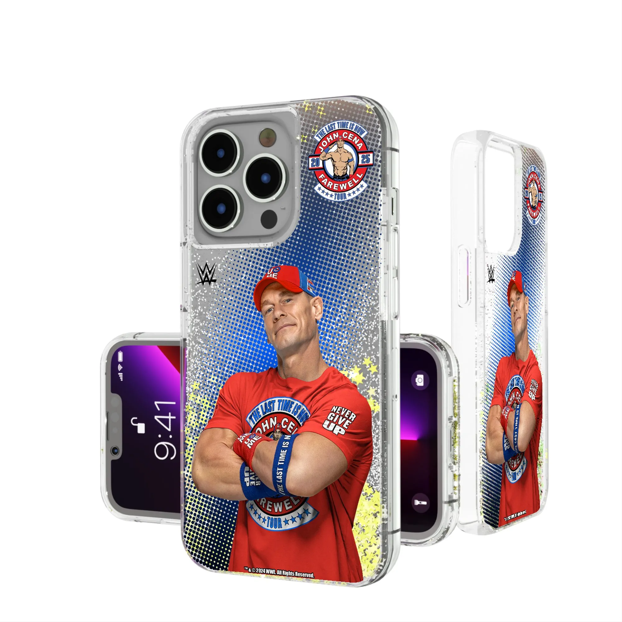 Keyscaper John Cena Farewell Tour 2025 iPhone Glitter Case sold by WWE