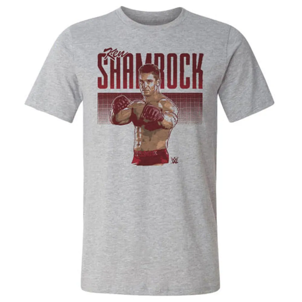 Men's 500 Level Heather Gray Ken Shamrock T-Shirt sold by WWE