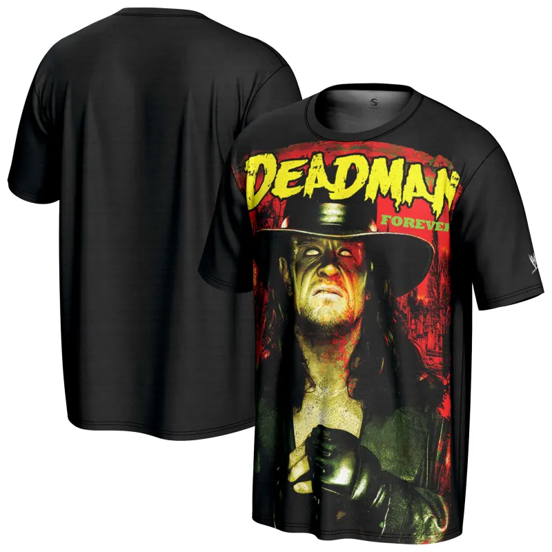 Men's ProSphere  Black The Undertaker Deadman Forever T-Shirt sold by WWE