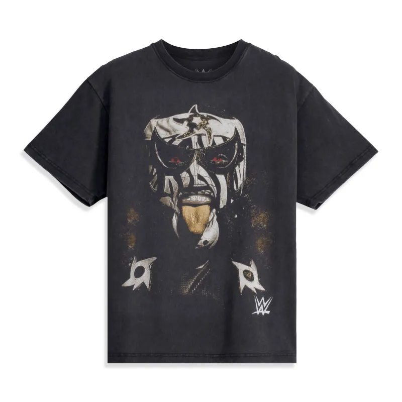 Men's Heather Black Penta Uprise Boxy T-Shirt made by WWE
