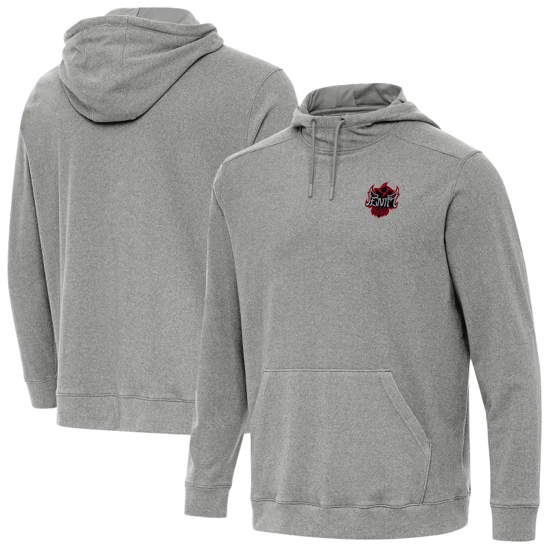 Men's Antigua Heather Charcoal Penta Cloud Hoodie sold by WWE