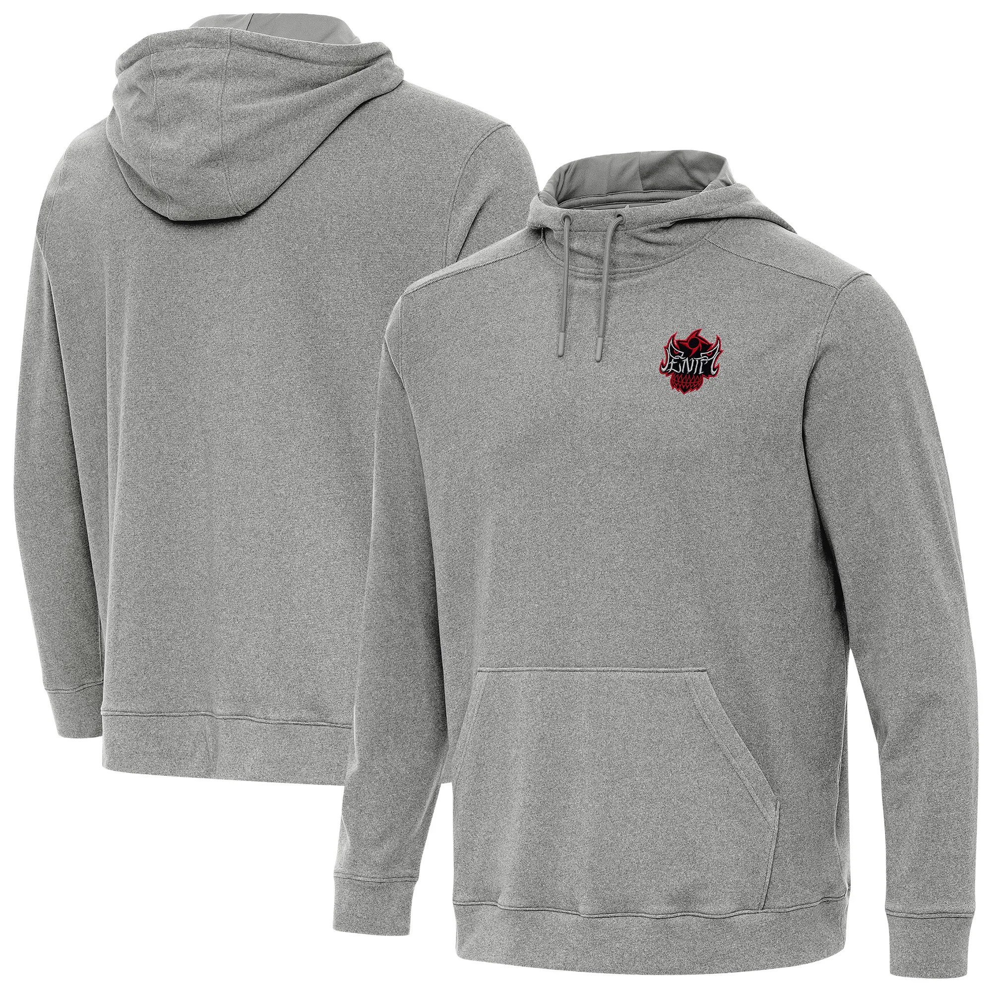 Men's Antigua Heather Charcoal Penta Cloud Hoodie sold by WWE