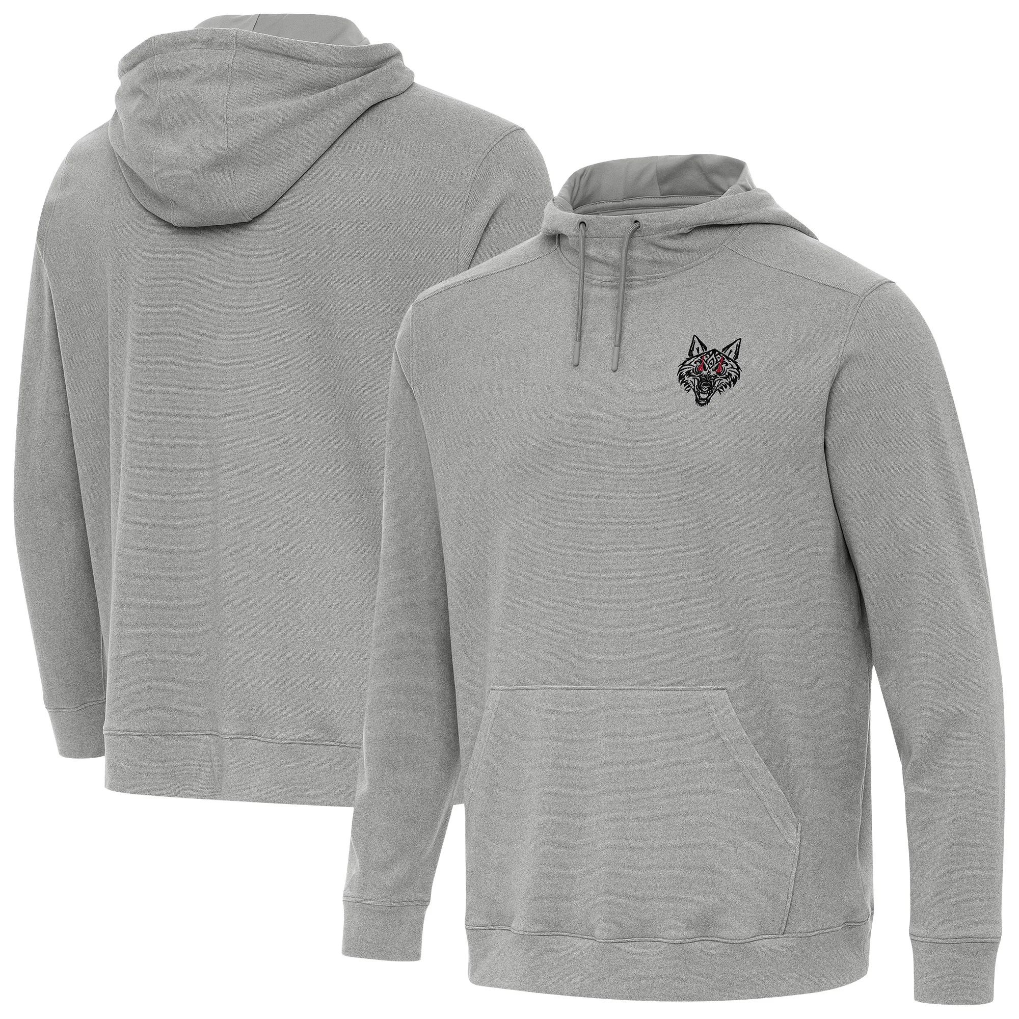 Men's Antigua Heather Gray Jacob Fatu Cloud Hoodie sold by WWE