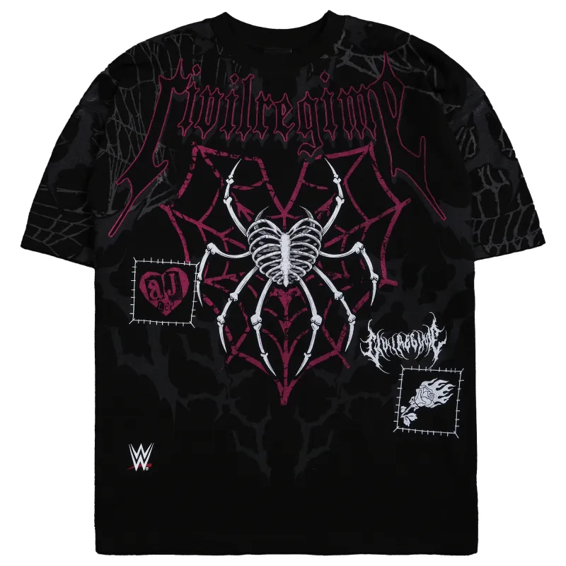 Men's  Black AJ Lee Civil Regime Boxy T-Shirt sold by WWE