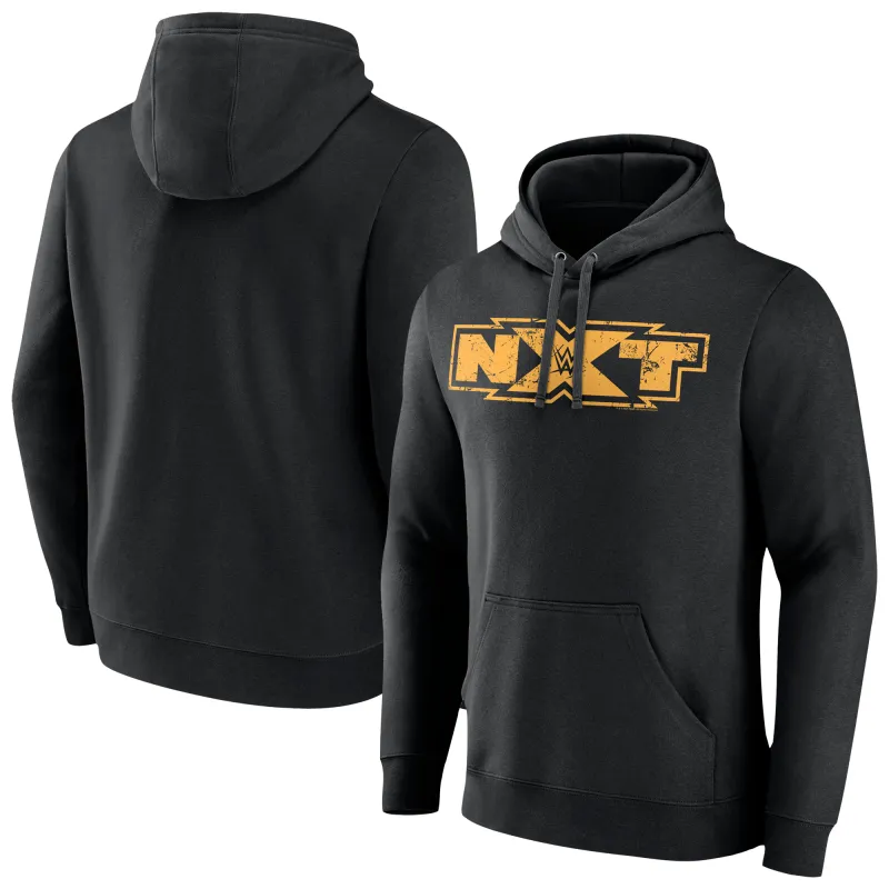 Men's Black WWE NXT Old School Logo Pullover Hoodie sold by WWE