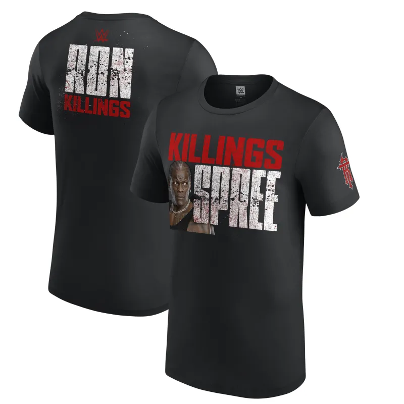 Men's Black Ron Killings/R-Truth Killings Spree T-Shirt sold by WWE