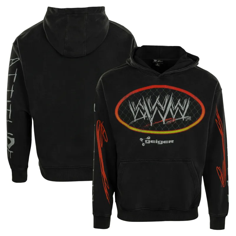 Men's WWE x John Geiger  Black Survivor Series  Attitude Era Hoodie made by John Geiger