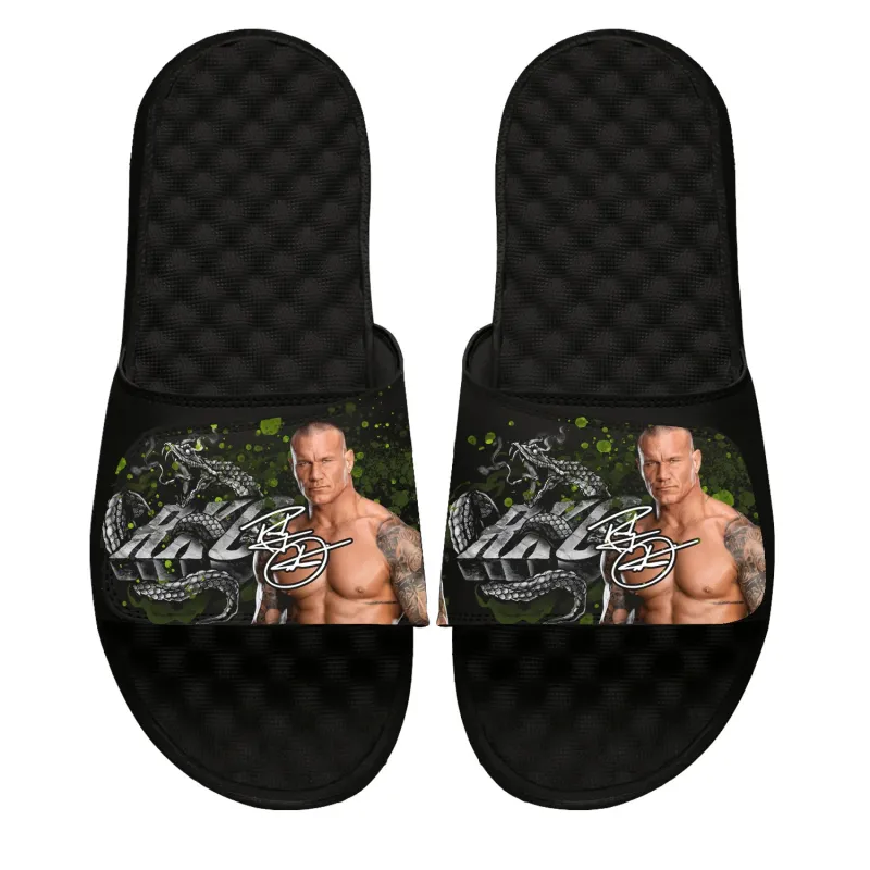 Unisex ISlide Black Randy Orton Collage Slide Sandals sold by WWE